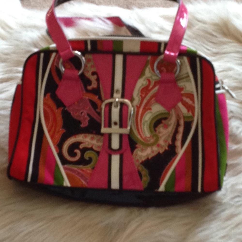 Isabella Fiore Purse w/Dust bag - Vibrant Colors